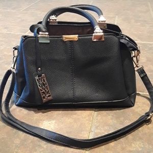 Navy Blue 3 compartment Purse